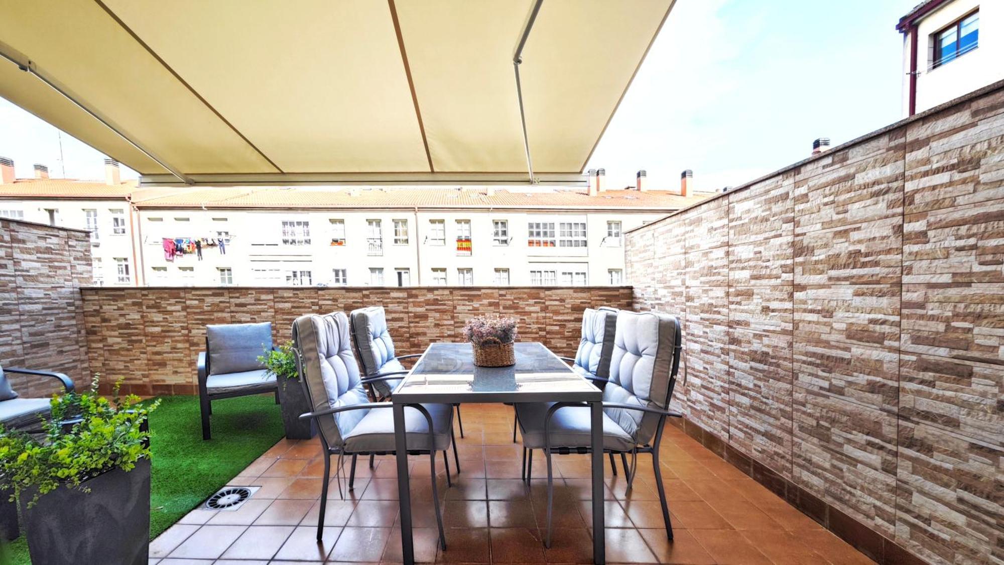 Ferienwohnung Piso Centrico Santiago De Compostela Con Amplia Terraza Exterior foto